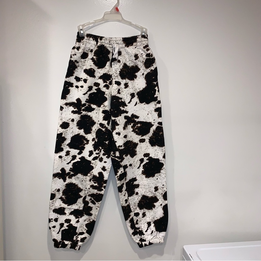 Motel Rocks Basra Jogger In Cowhide Brown/white - Picture 7 of 11